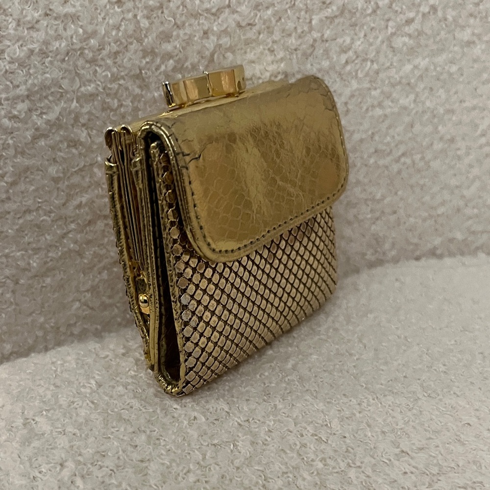 Whiting & Davis Gold Mesh Wallet
